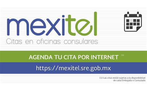 1. Go to the link https://mexitel.sre.gob.mx/